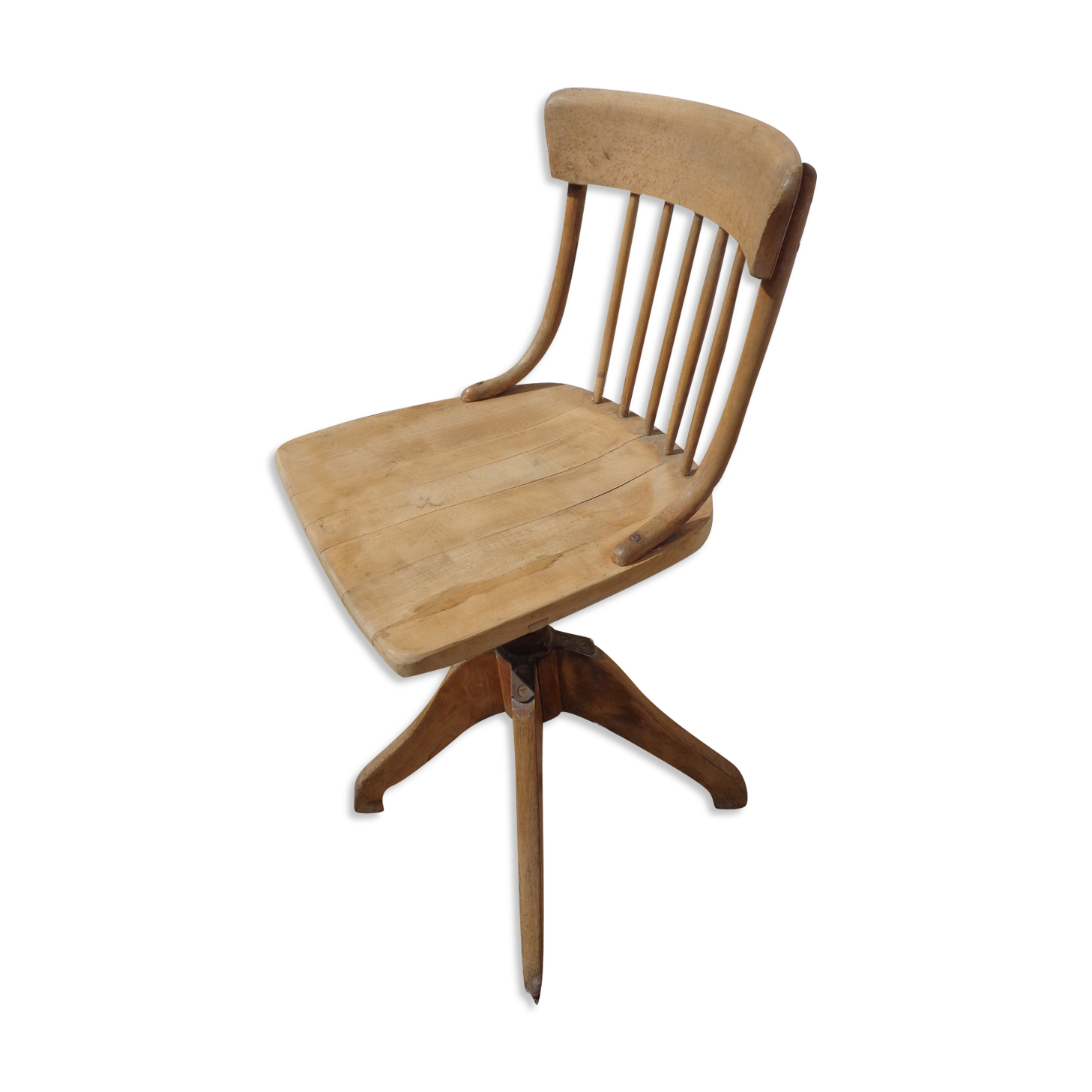 Wooden revolving chair