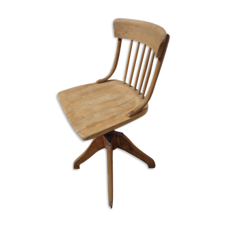 Wooden revolving chair