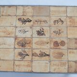 Rectangular metal and cermal herbarium coffee table by Roger Capron, 1960s