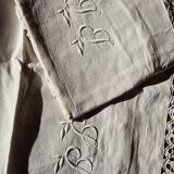 2 monogrammed pillowcases