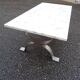 Coffee table in marble and vintage steel design from the 70s