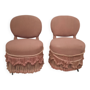 Paire de chaises ''crapaud:'' - iii