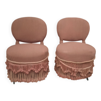 Pair of "toad" chairs: Napoleon III