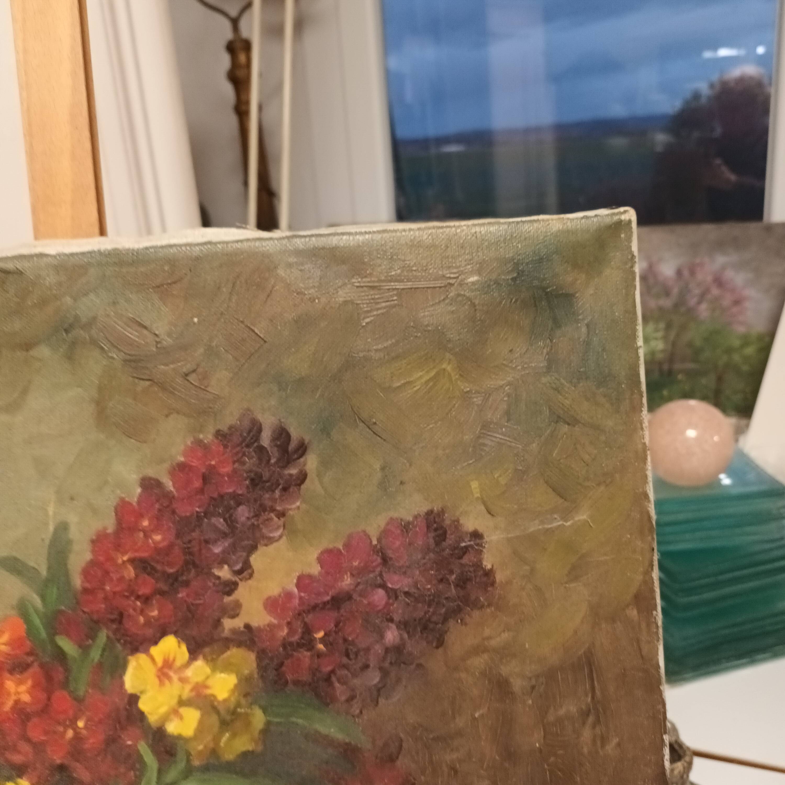 painting still life bouquet