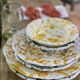 Assiette points terracotta foncé 25cm