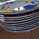 10 vintage dinner plates