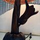 Lampe en bois sculpté figurant une fleur, années 60