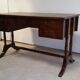 Bureau cuir anglais acajou