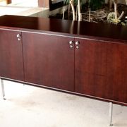 Sideboard solid wood and steel, France, cira 1970, Negroni edition