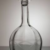 Glass carafe with engraved decoration