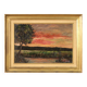 Peinture de paysage signée F. Rontini, années 1940.