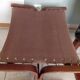 Fauteuil Ingmar Relling chauffeuses et Ottoman bois vintage scandinave