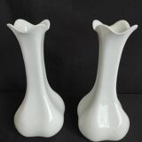 Pair of large white vases