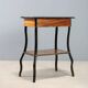 Antique sewing table in various types of wood, 19th century.