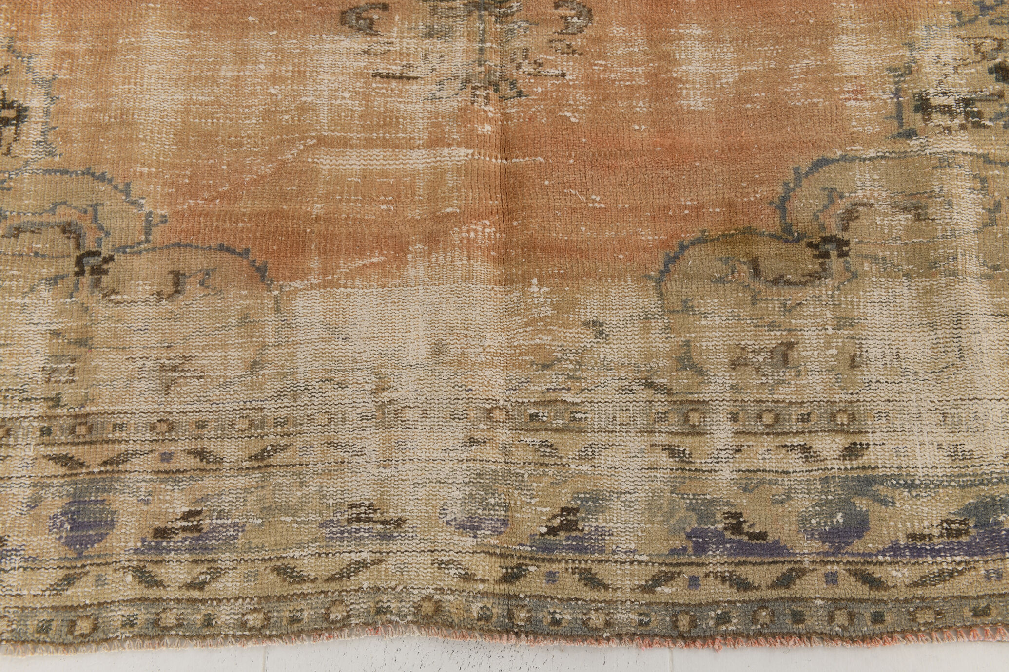 6x9 Old Antique Vintage Rug, 196x270Cm