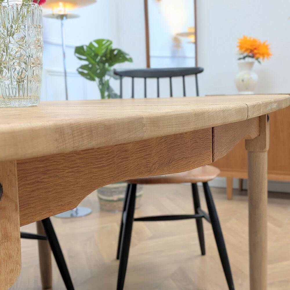 Vintage oak oval table
