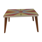 Table low vintage formica wooden