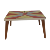 Table basse vintage en bois en formica