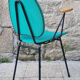 Fauteuil en métal et skaï, années 50