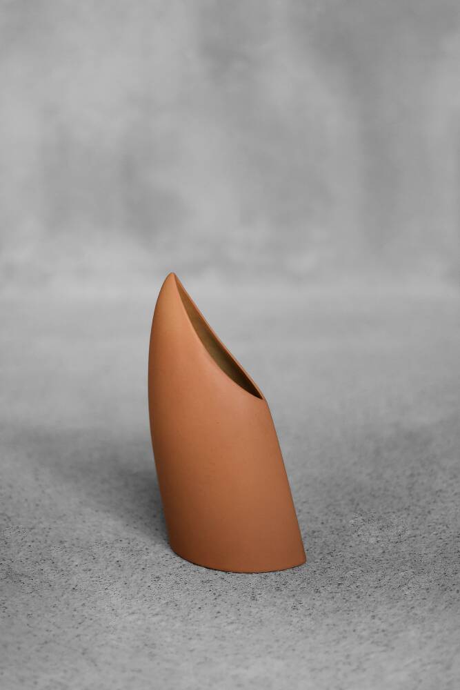 Modern Brick Red Stoneware Vase by Asa Selection, Germany, 1980s