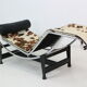 Chair long "LC4" Le Corbusier, Cassina Edition, Ponyskin.