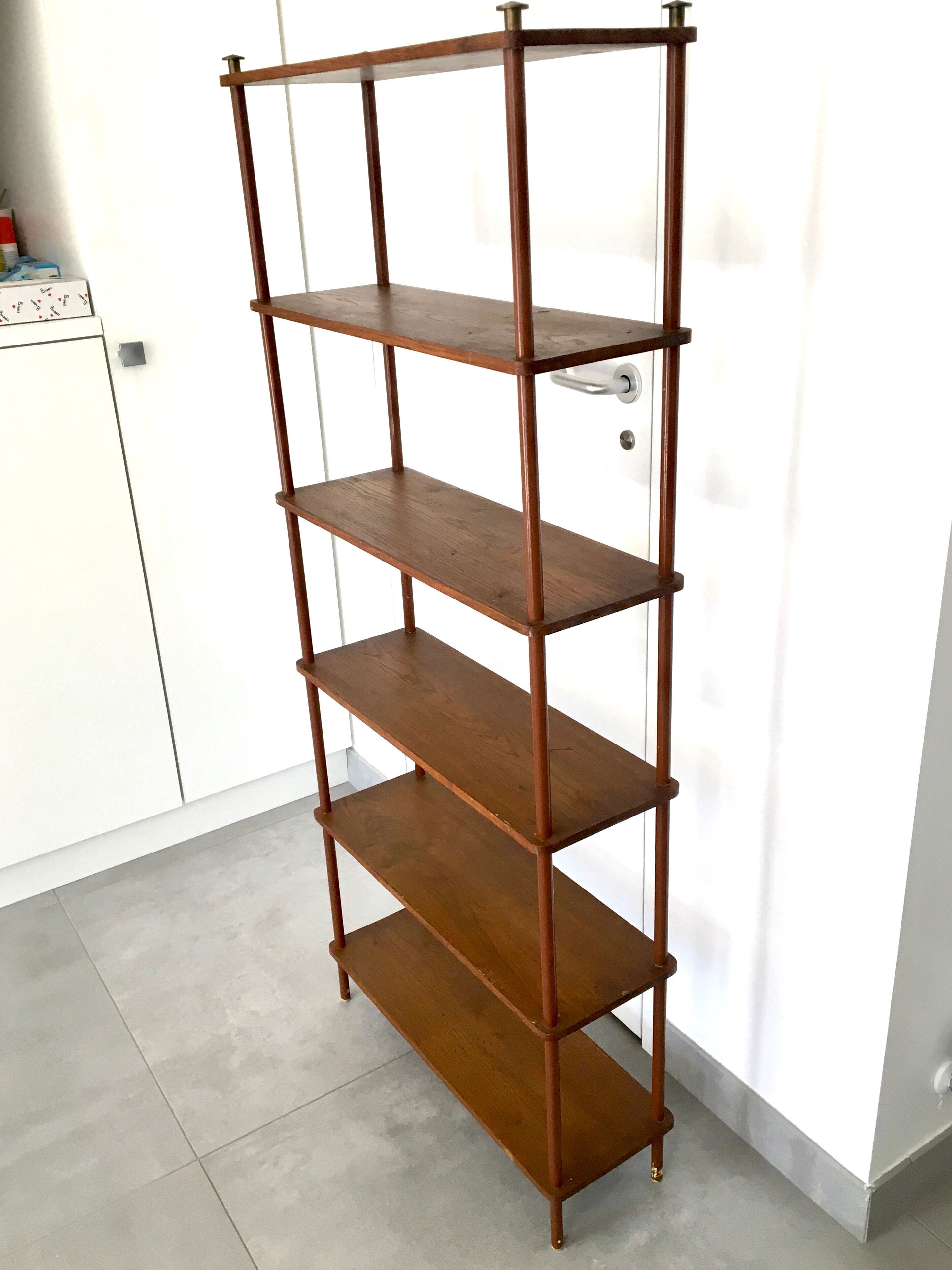 Vintage 60s bookcase shelf