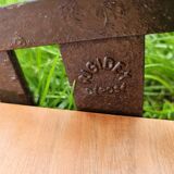 Old potato rack restored into a shelf
