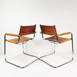 Paire de chaises Bauhaus S34, conçues par Mart Stam, Bulthaup, Allemagne, années 1980