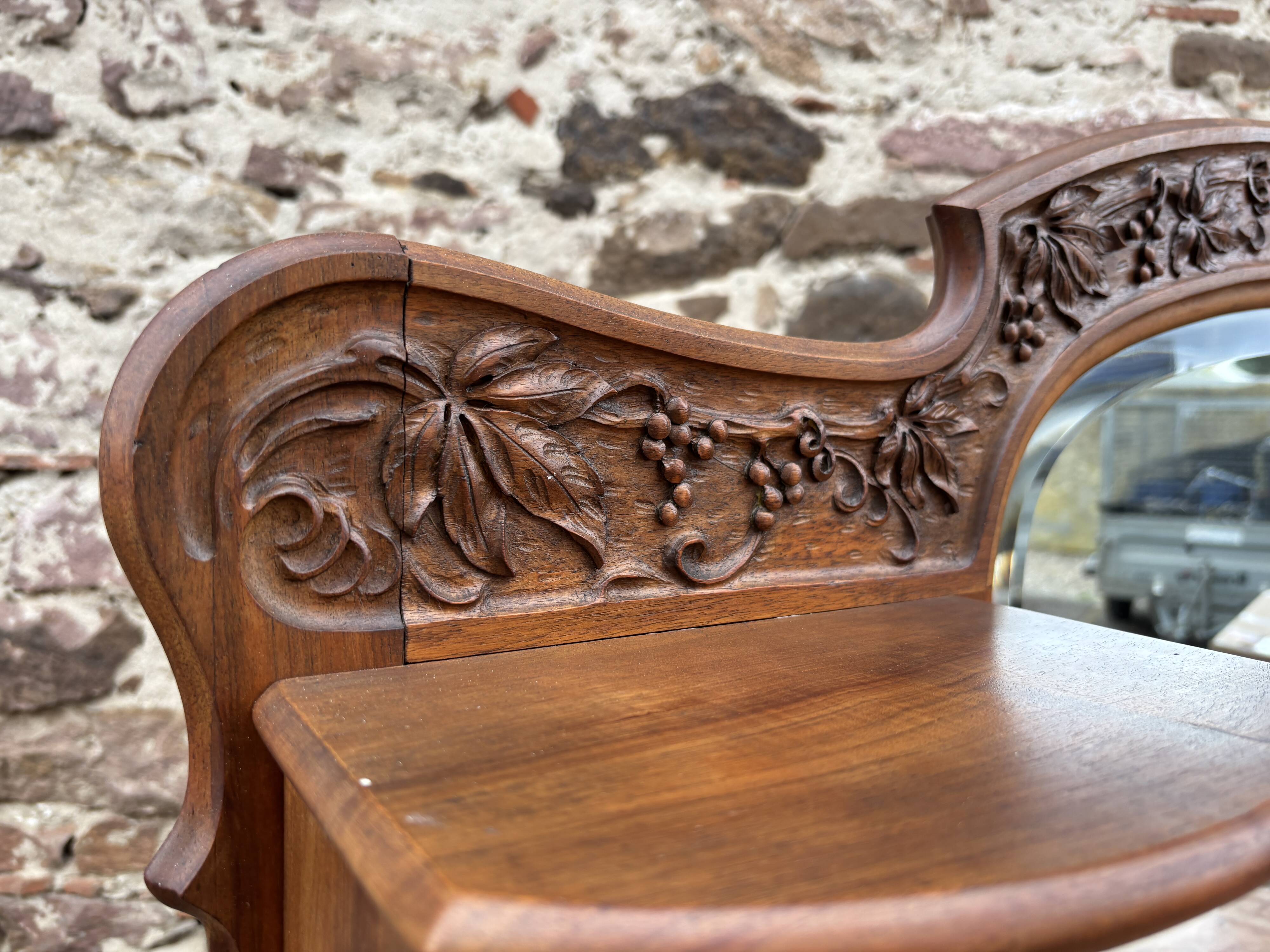 Art Nouveau Walnut Buffet 1910