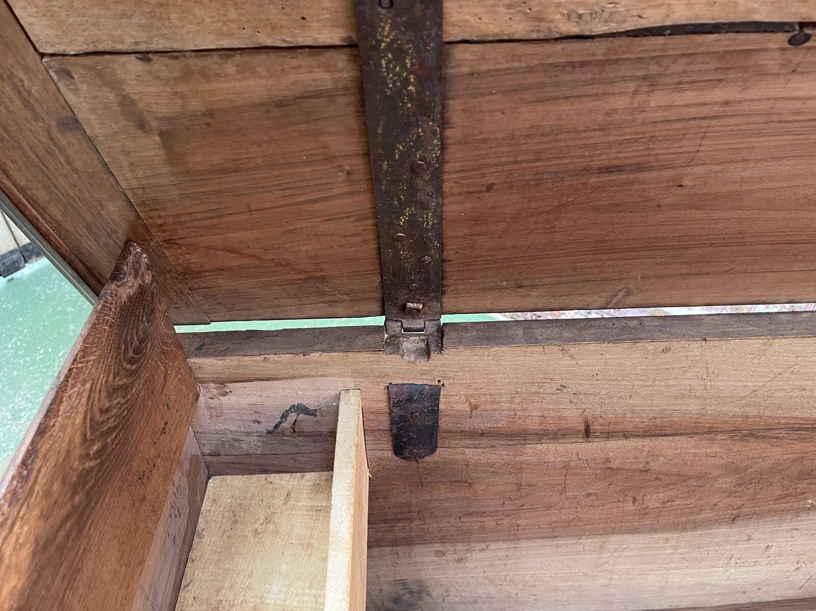 18th century walnut wedding chest