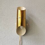 Hollywood Regency-style metal wall lamp 70s