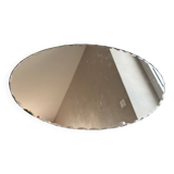 Oval beveled mirror 40 x 20.5 cm