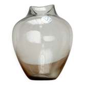 Mid-Century German Fischmaul Glass Vase from Hirschberg, 1960s