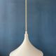 White Space Age Suspension "Witch Hat" Mid-Century