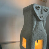 Stone lamp by sculptor Albert Tormos