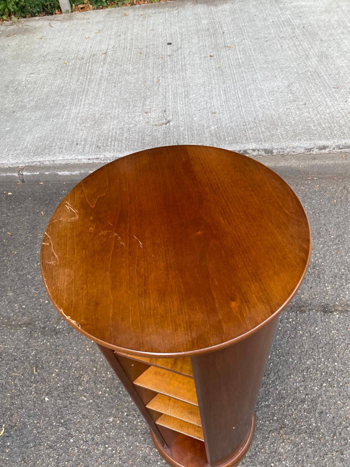 Rotating wooden stool 100cm made in France