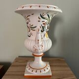 Stamped ceramic vase