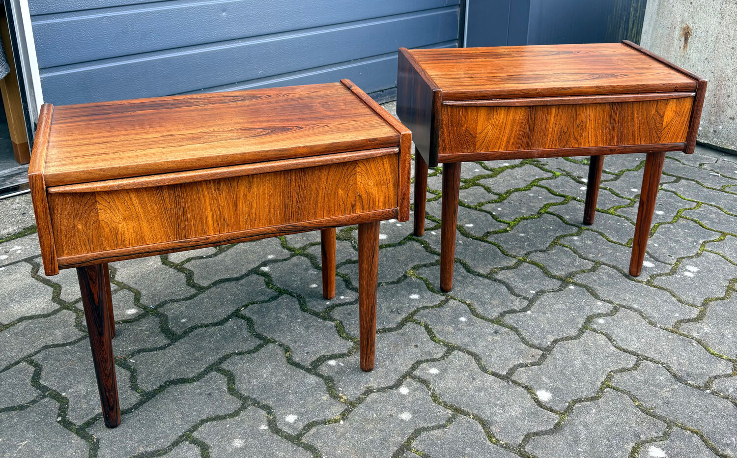 Early Pair of Danish Bedside Tables 1960s