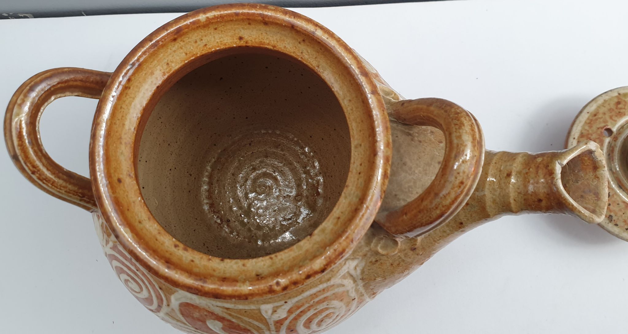 Teapot in stoneware from La Borne signed Bottani Dechaud