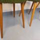 Suite de 4 chaises Mondor vintage de marque Baumann en bois tissu bouclette