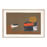 Original lithograph signed and framed by Henri MAUDUIT, 1917-2006.