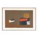 Original lithograph signed and framed by Henri MAUDUIT, 1917-2006.