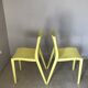 Paire de chaises de Philippe Starck  slick slick jaune
