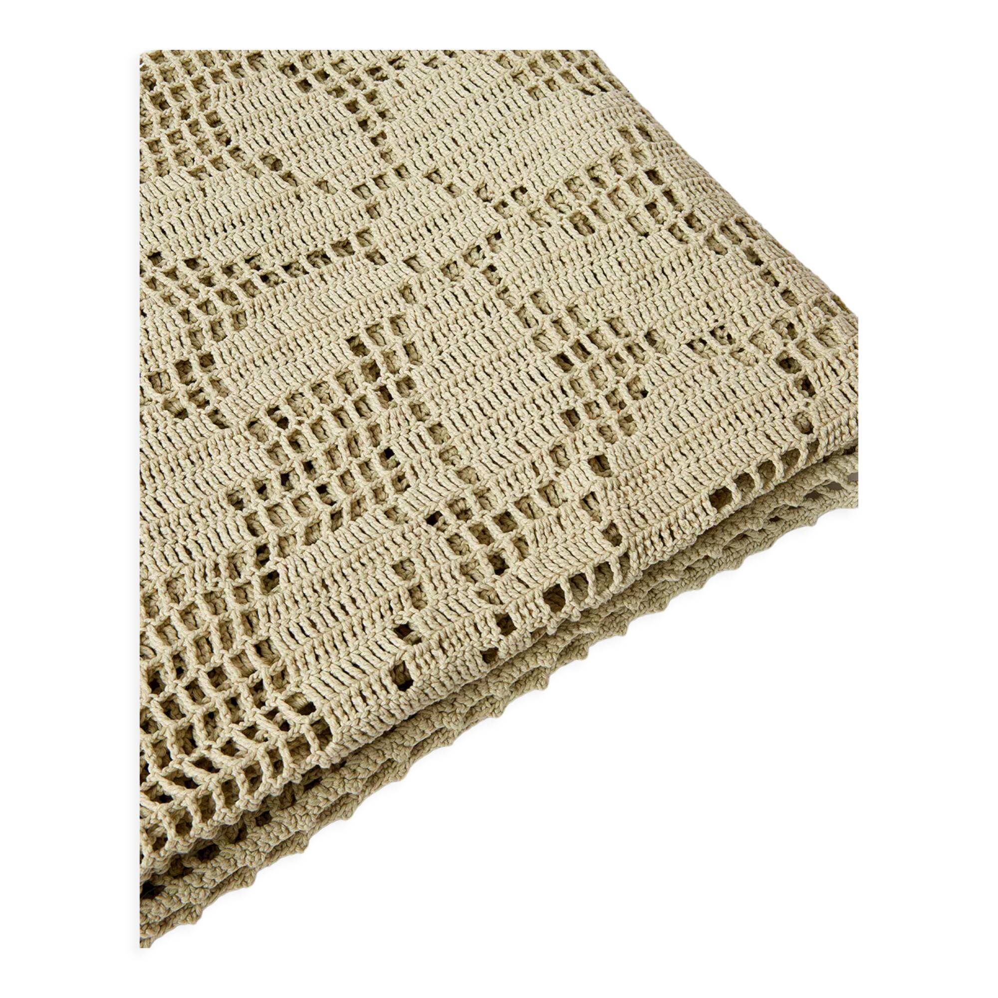 Crochet bedspread - limoncello