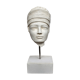 Young girl's head in plaster