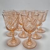 Set of 9 Rosaline mini glasses