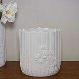 Pair of white porcelain vases by Manfred Frey for Kaiser, Germany