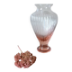 Murano pink gadrooned vase | Kristall Mary workshop - Italy |
