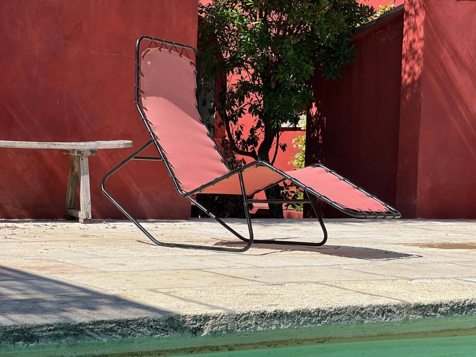 4 chaises longue "Barwa" de J.Waldheim et E.Bartolucci 1950