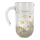 Vintage Glass Pitcher Marguerites
